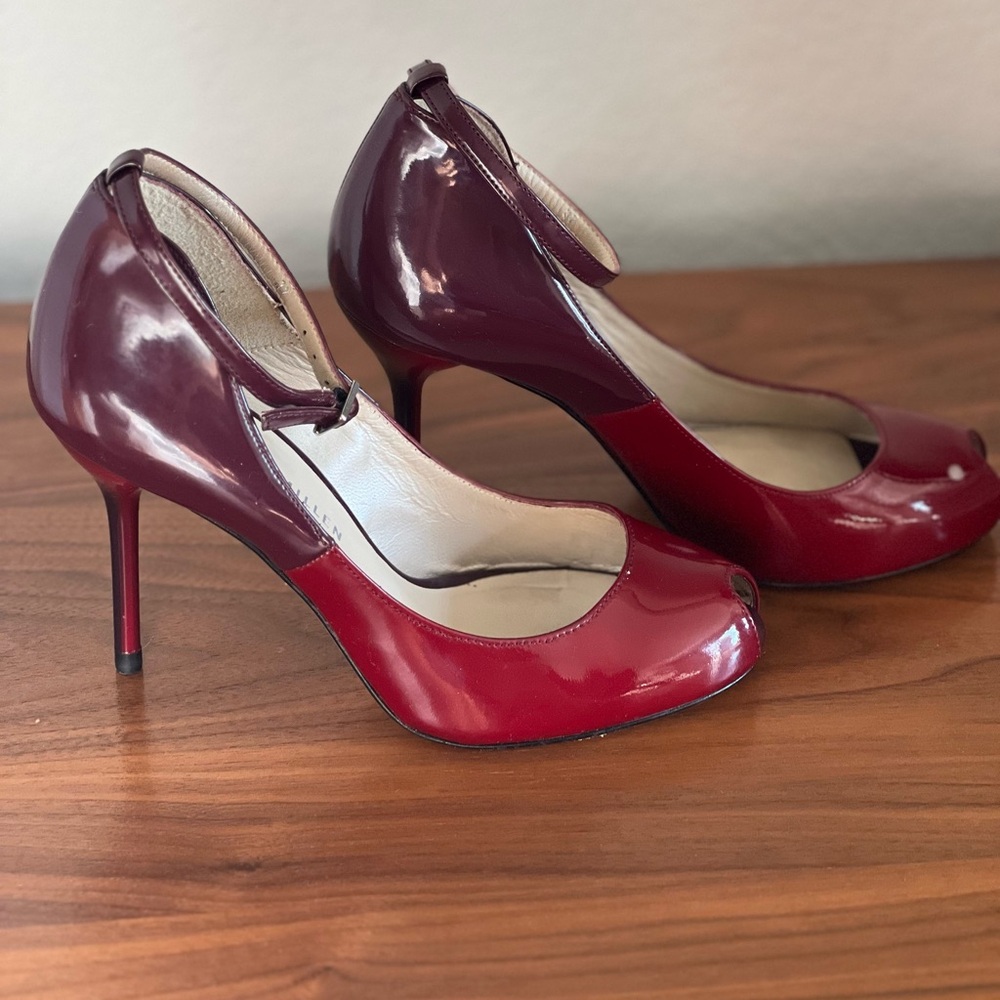Karen Millen Red Patent Leather Heels